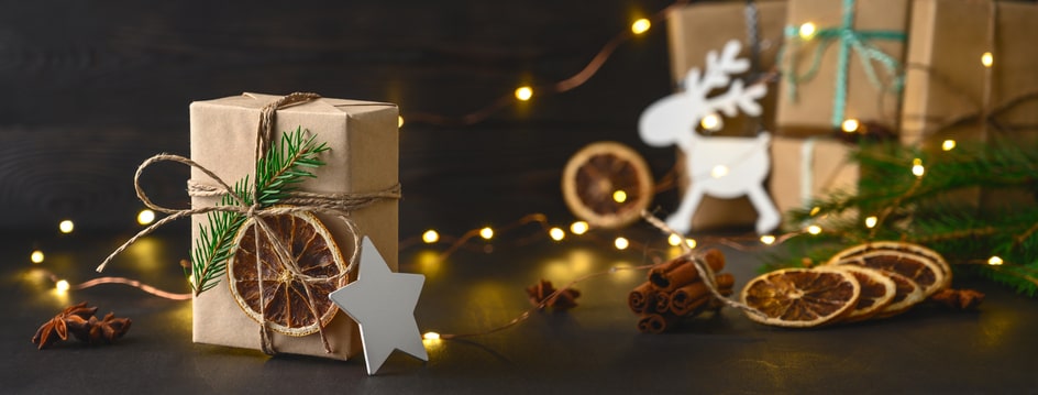 Eco-friendly gift wrapping