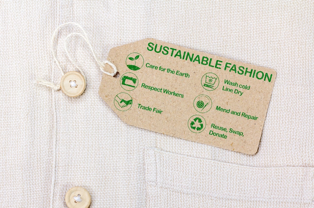 Sustainable fashion tag